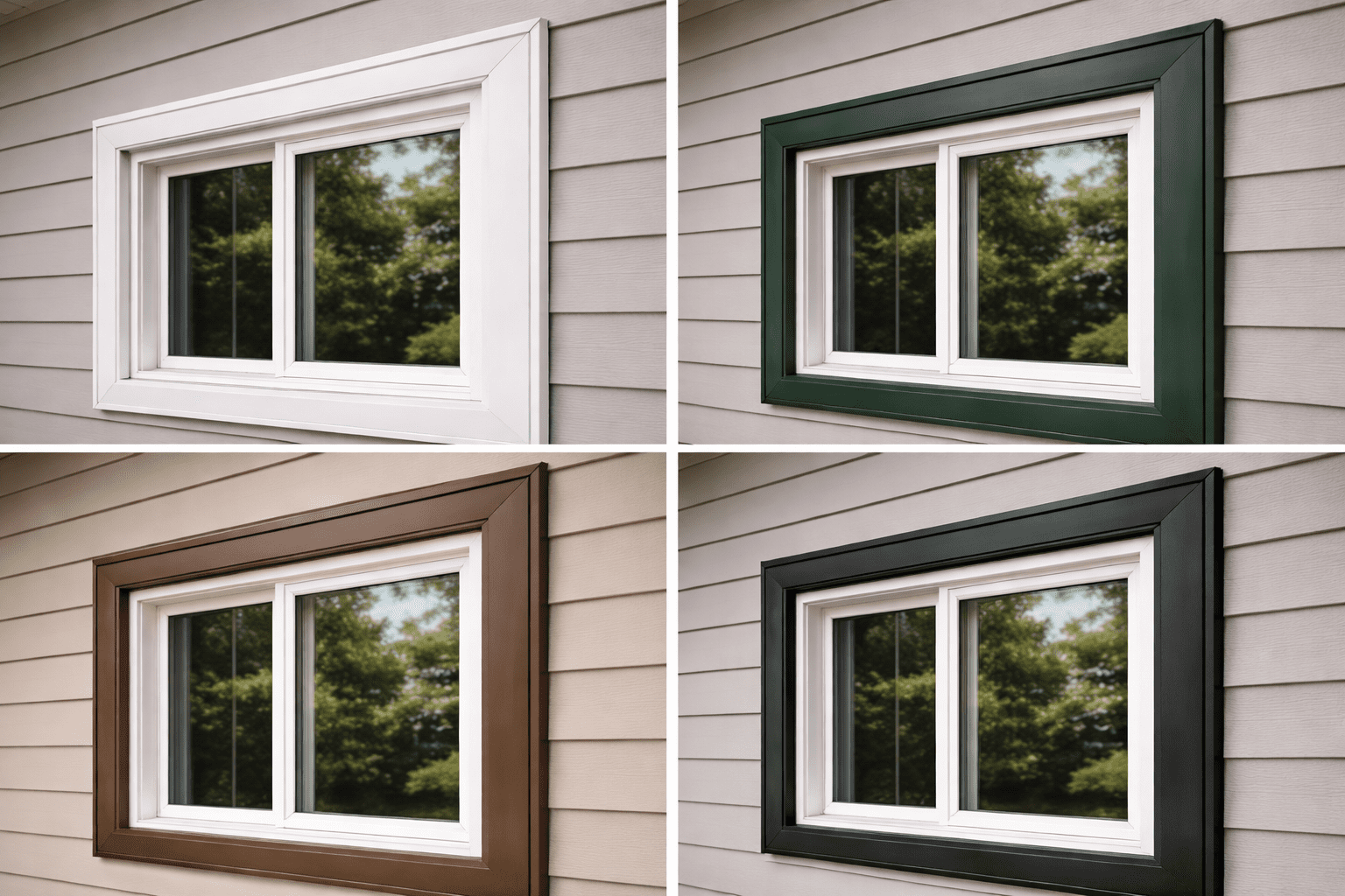 Custom aluminum capping detail around replacement window