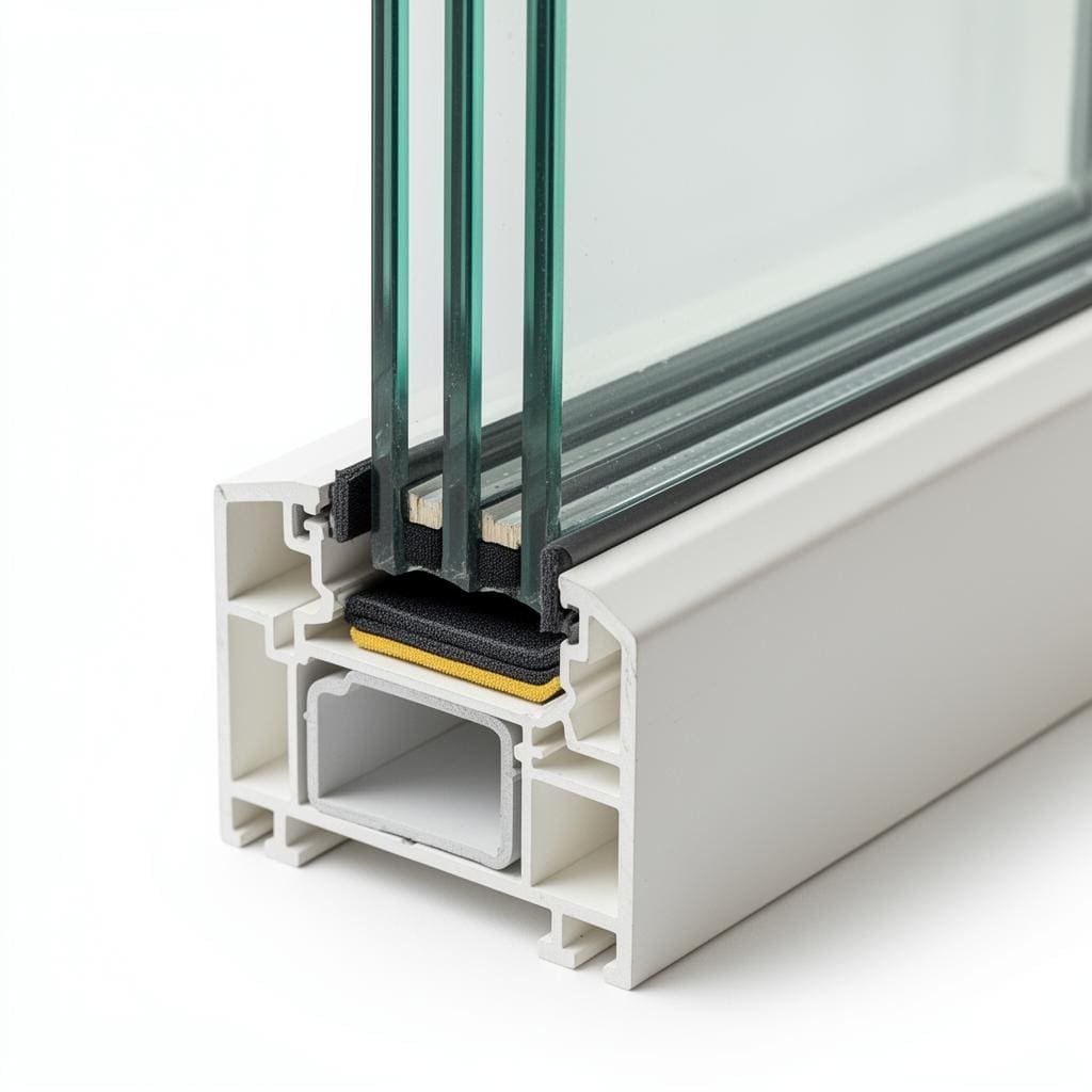 6300 Series window cross-section